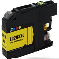 Brother Compatible InkJet LC203XL LC-203XL Yellow High Capacity Cartridge