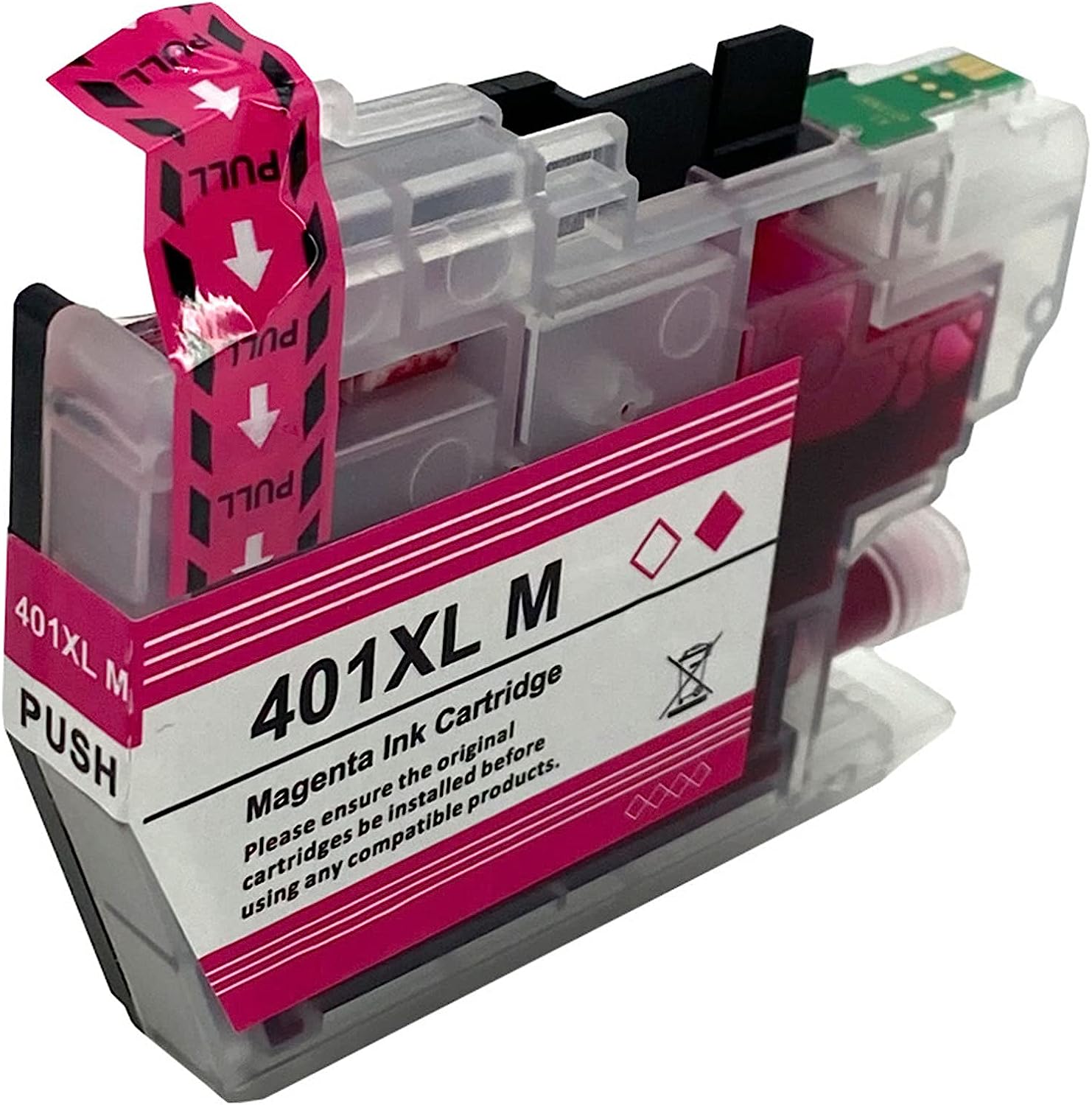 Brother Compatible InkJet Cartridge LC401XL LC-401XL Magenta High Capacity Cartridge