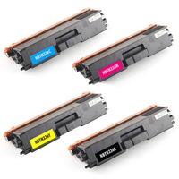 Brother TN336 (TN-336) 4 Pac - Black, Cyan, Magenta, Yellow, High Capacity New, Compatible Cartridge