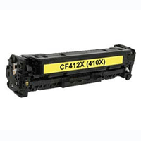 HP Compatible CF412X (410X) Yellow High Capacity Toner Cartridge