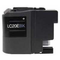 Brother Compatible InkJet Cartridge LC20E LC-20E Extra High Capacity Black Extra High Capacity Cartridge